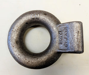 CURT 48601 Black Steel Pintle Hitch Lunette Ring 3-Inch ID, 12,000 lbs, Channel Mount Required,