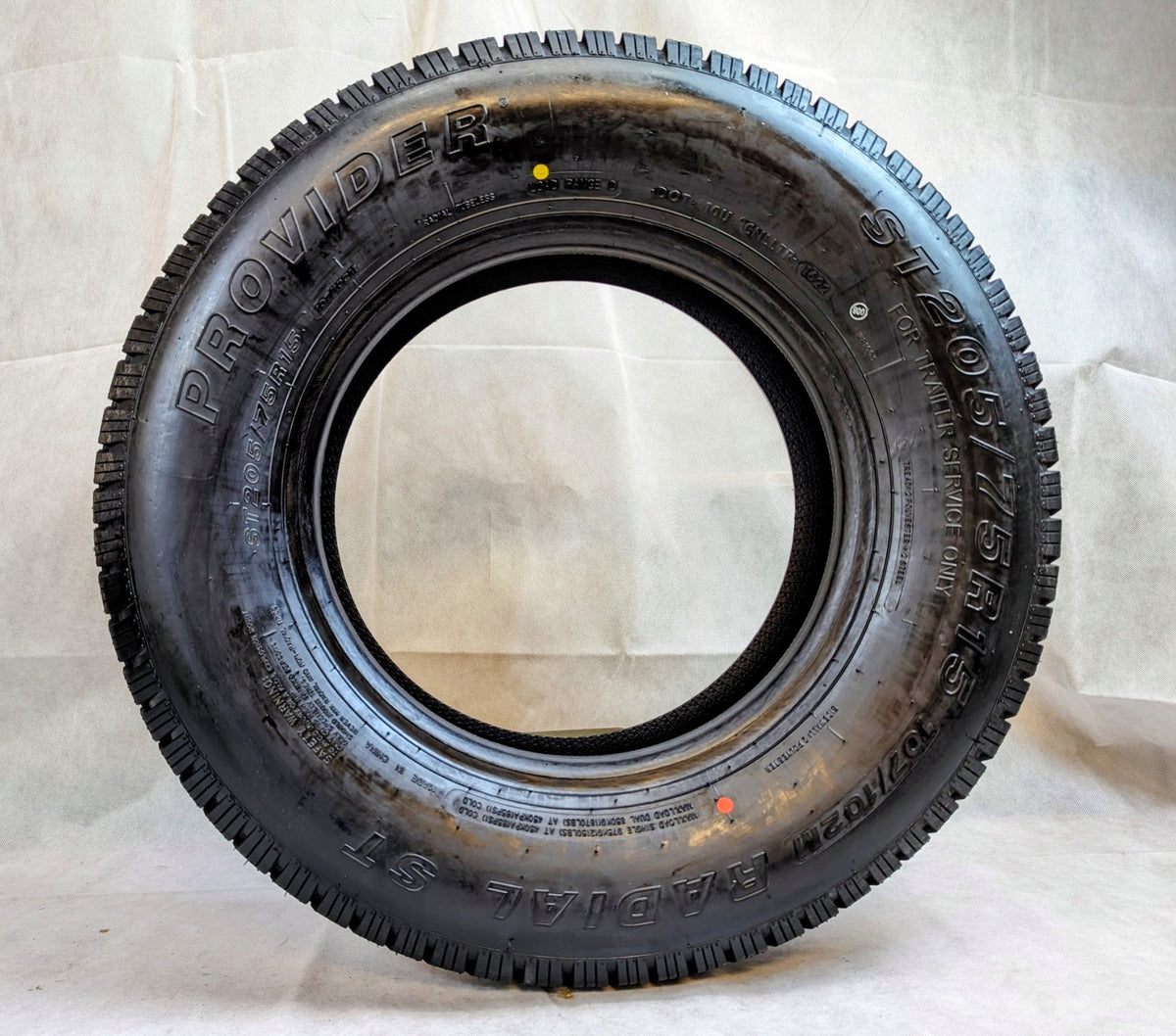 ST 205/75R15 PROVIDER LOAD RANGE D TRAILER TIRE