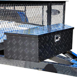 Aluminum Trailer Tongue Box, 39 x 15.7 x 12.2 inch Waterproof Trailer Tool Box with Lock and Keys