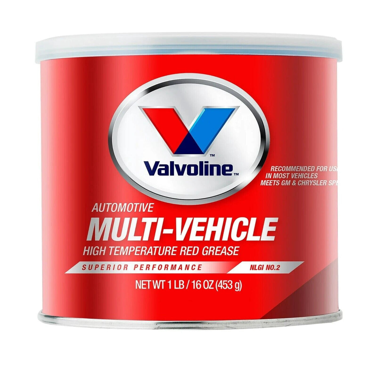 Valvoline Multi-Vehicle High Temperature Red Grease 1 LB Tub