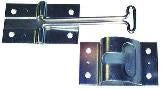 4-Inch Zinc-Plated Door Hold Back Hook & Catch for Trailers - full product view | AAA Trailer