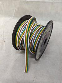 4-Way Trailer Towing Wiring Harness Bonded Wire Spool, 14 Gauge 4-Flat Replacement Trailer Wire per FT - full product view | 