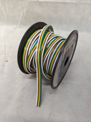 4-Way Trailer Towing Wiring Harness Bonded Wire Spool, 14 Gauge 4-Flat Replacement Trailer Wire per FT - full product view | 