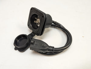 Trailer Power Inlet Shore Power 115 Volt AC Cord Port Plug 15 Amp RV Electrical Outlet