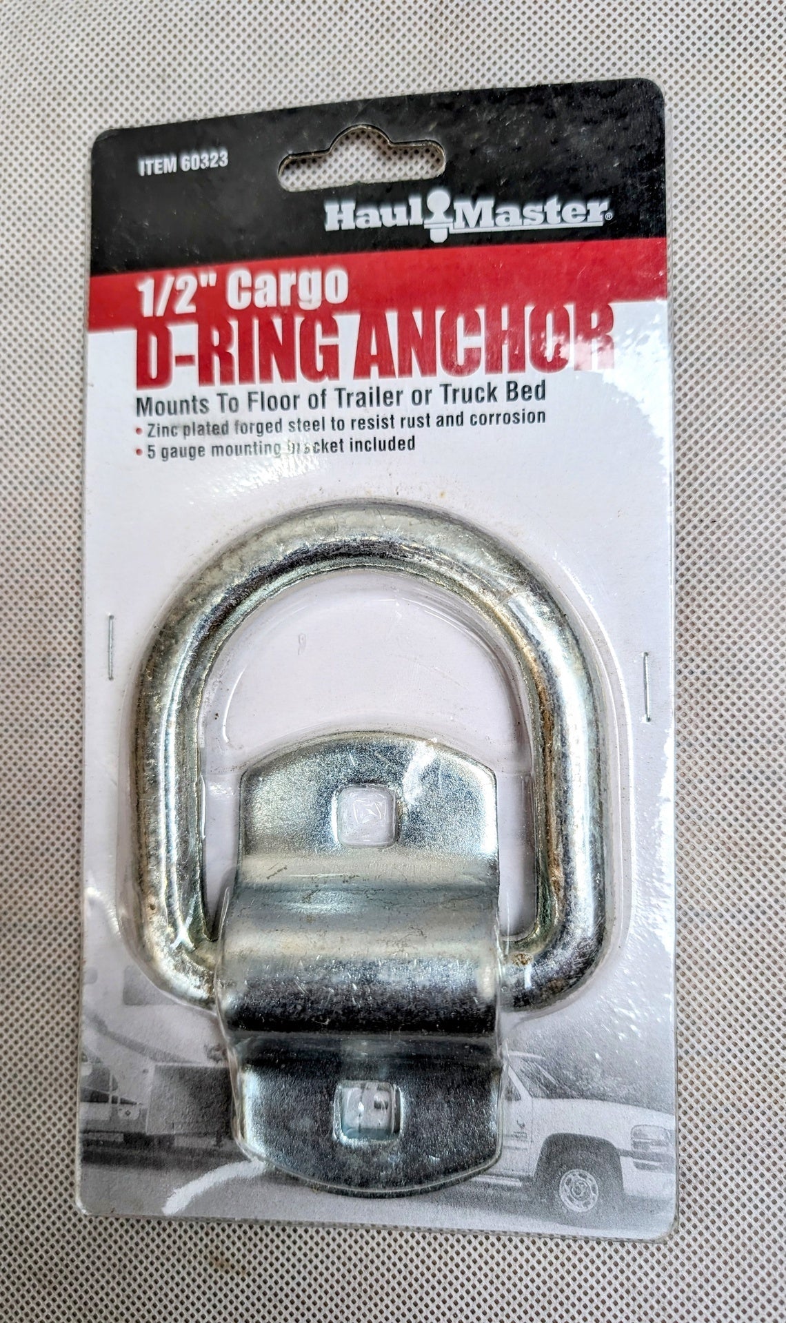 HAUL-MASTER 1/2 in. Forged Cargo D-Ring Anchor