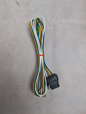 Curt Wiring Harness with 4 Pole Flat Trailer Connector - Vehicle End - 48