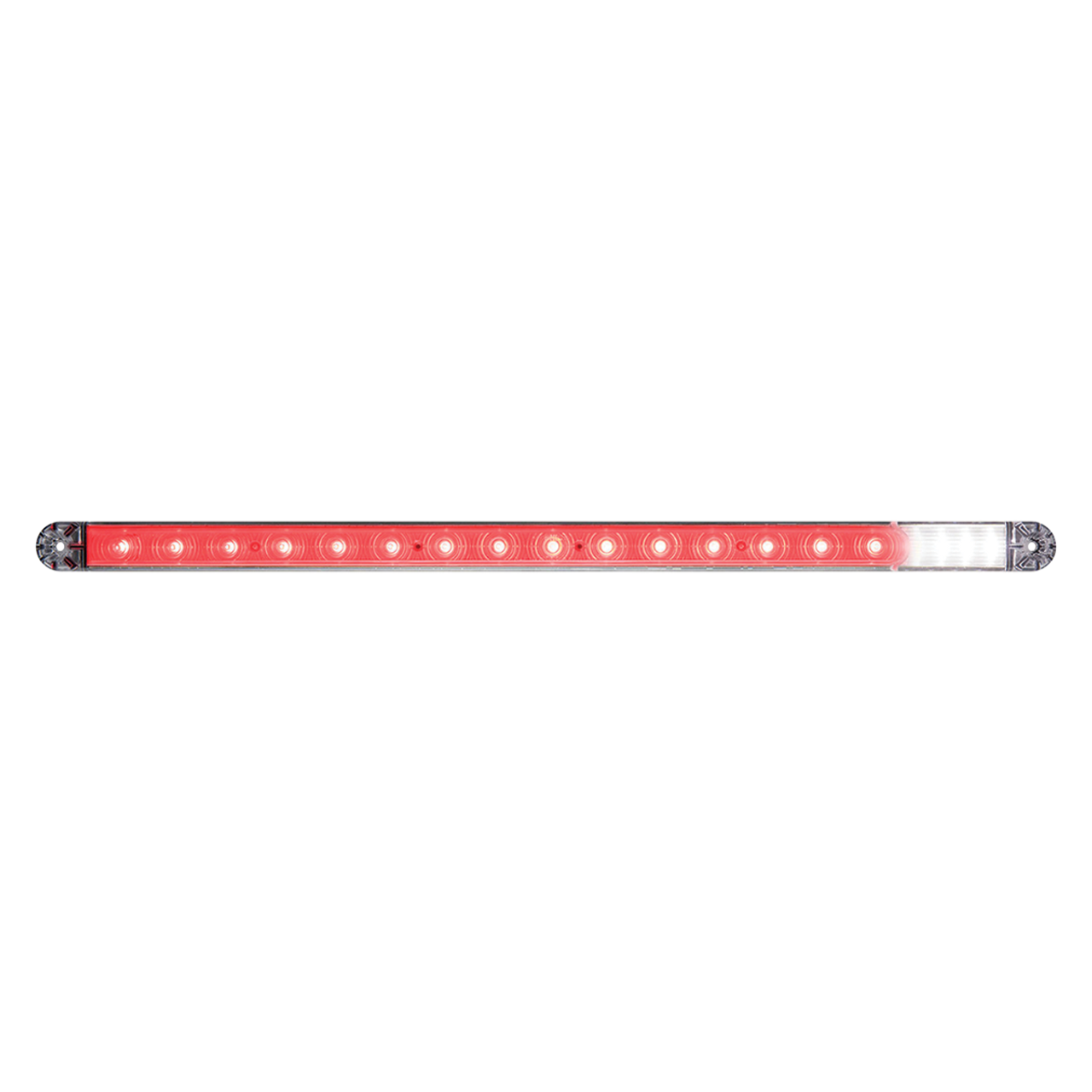 Clear LED lens, red diodes thin line over 80 stop/turn/tail/back-up light