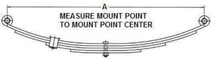 6-Leaf Double-Eye Spring for 7,000-lb Trailer Axles - 25.25 Long