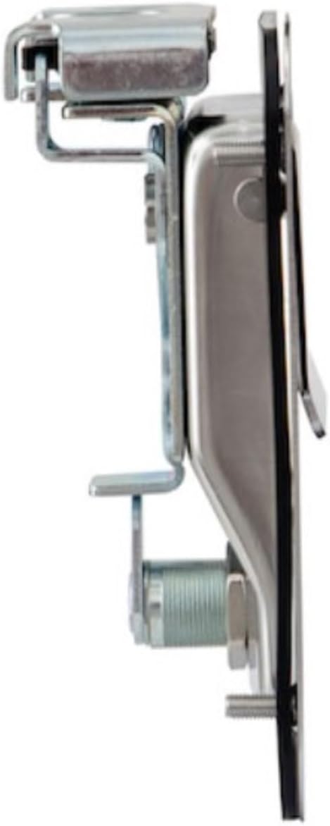 Buyers Products L3885RLS Stainless Steel Rotary Single Point Paddle Latch, 1/2 Inch Striker, Locking Tool Box Latch for Utility Boxes, Tack Boxes