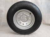 Provider ST205/75R14 Radial Trailer Tire w/ 14" Silver Vesper Mod Wheel - 5 on 4-1/2 - LR C