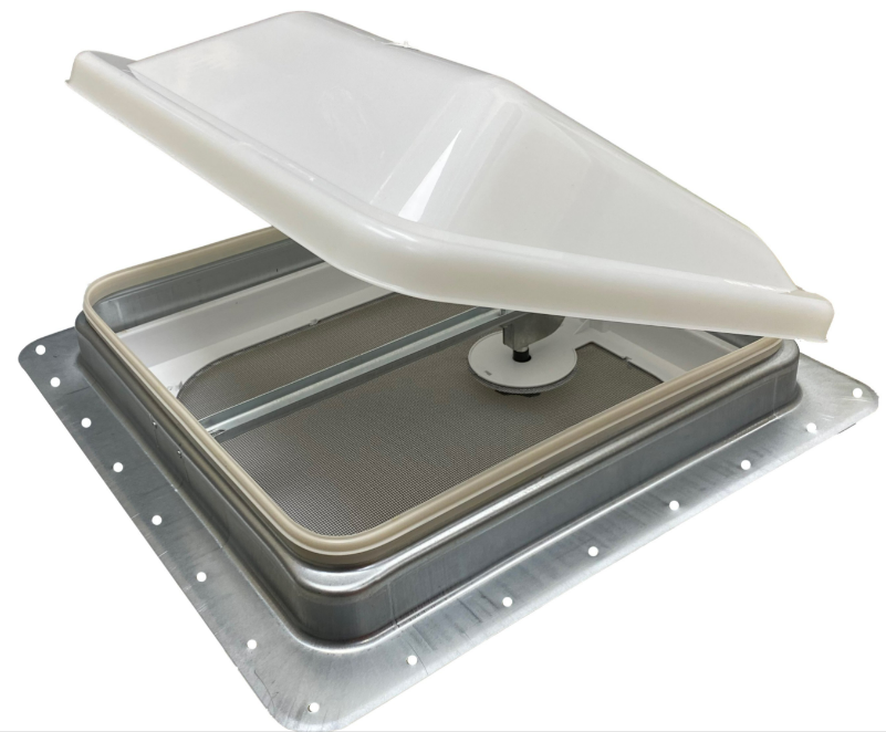 Ventline E-Z Lift Ventadome Trailer Roof Vent - Manual Lift - 14-1/4" x 14-1/4" - White