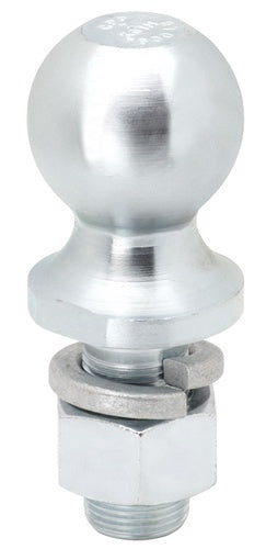 Draw-Tite 2" Zinc Hitch Ball 1" Shank Dia, 2-1/8" Shank Length - 6000 Lbs