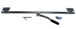45" Zinc Bar Lock with Hasp and Hardware for Enclosed Trailers - full product view | AAA Trailer