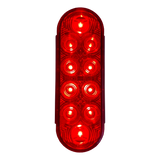 Tecniq LED Oval Stop /Tail /Turn  Lamp  10 Diodes Red