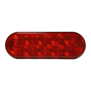 Tecniq LED Oval Stop /Tail /Turn  Lamp  10 Diodes Red