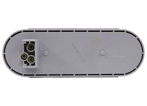 LED Trailer Turn Signal and Parking Light - Submersible - 10 Diodes - Oval - Amber Lens