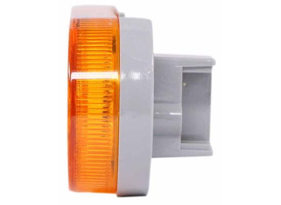 LED Trailer Turn Signal and Parking Light - Submersible - 10 Diodes - Oval - Amber Lens