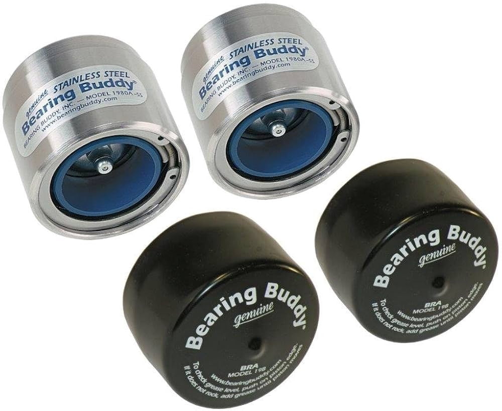 Bearing Buddy Bearing Protectors - Model 1980A-SS w/ Auto Check - Stainless Steel (Pair)