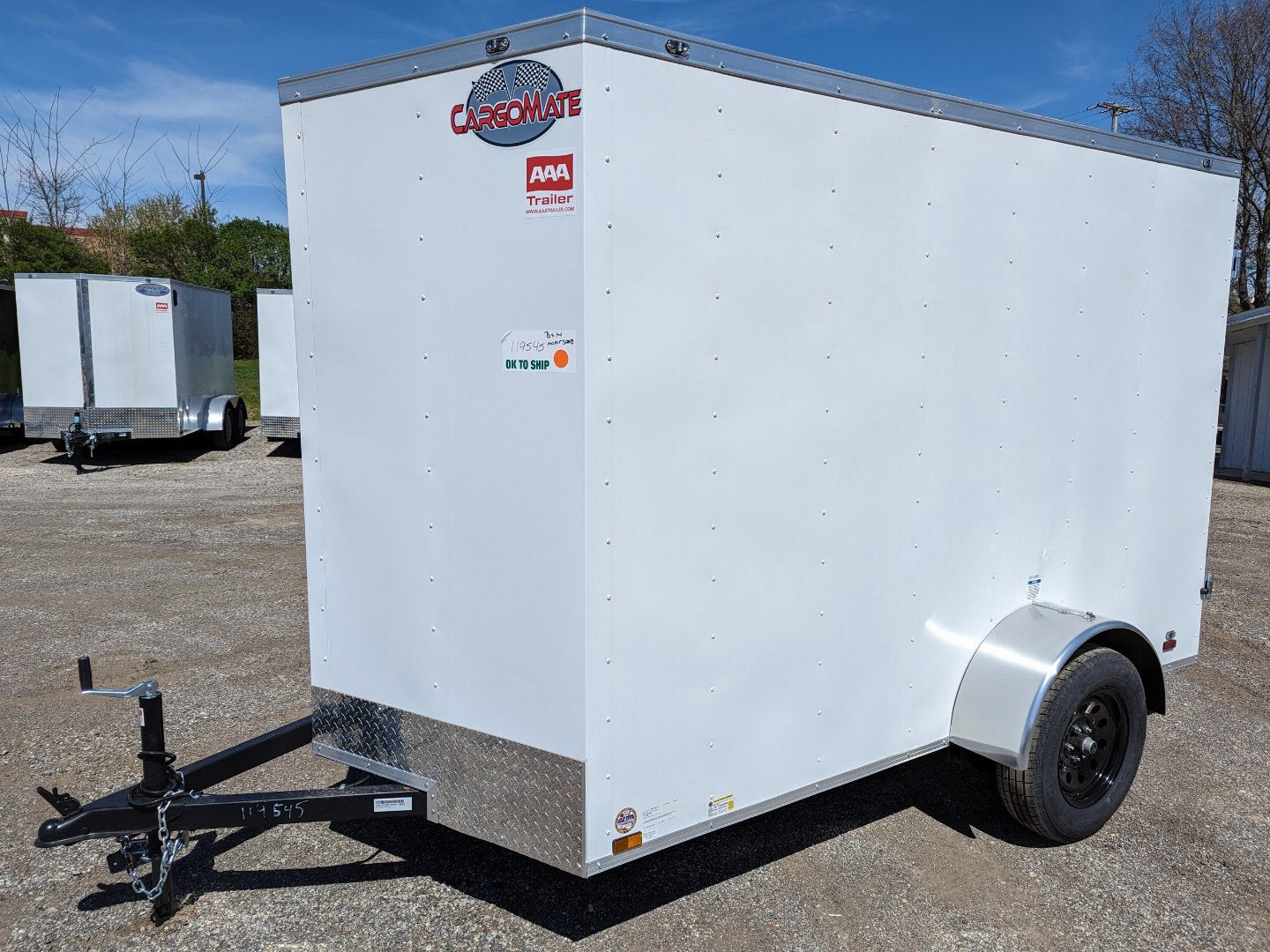 CARGO MATE 6x10 V Nose With Double Doors Cargo / Enclosed Trailer