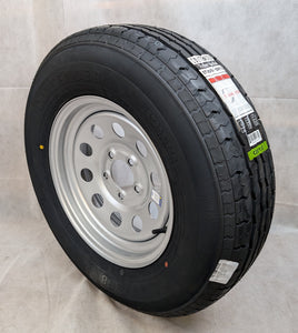205/75R15 Contender Tire on Vesper 5 Lug Gray Mod Wheel 5x4.5 Load Range C