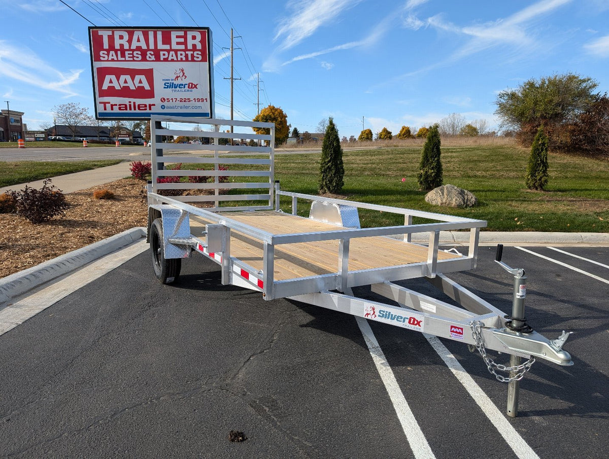 SilverOx 6x12 Single Axle Aluminum Utility Trailer