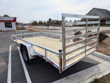 Silver Ox 7x14  Single Axle Aluminum Utility Trailer with DoveTail