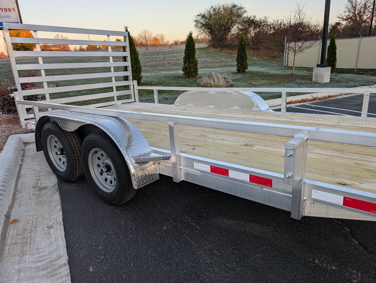 Silver Ox 7x16 Tandem Axle Aluminum Utility Trailer