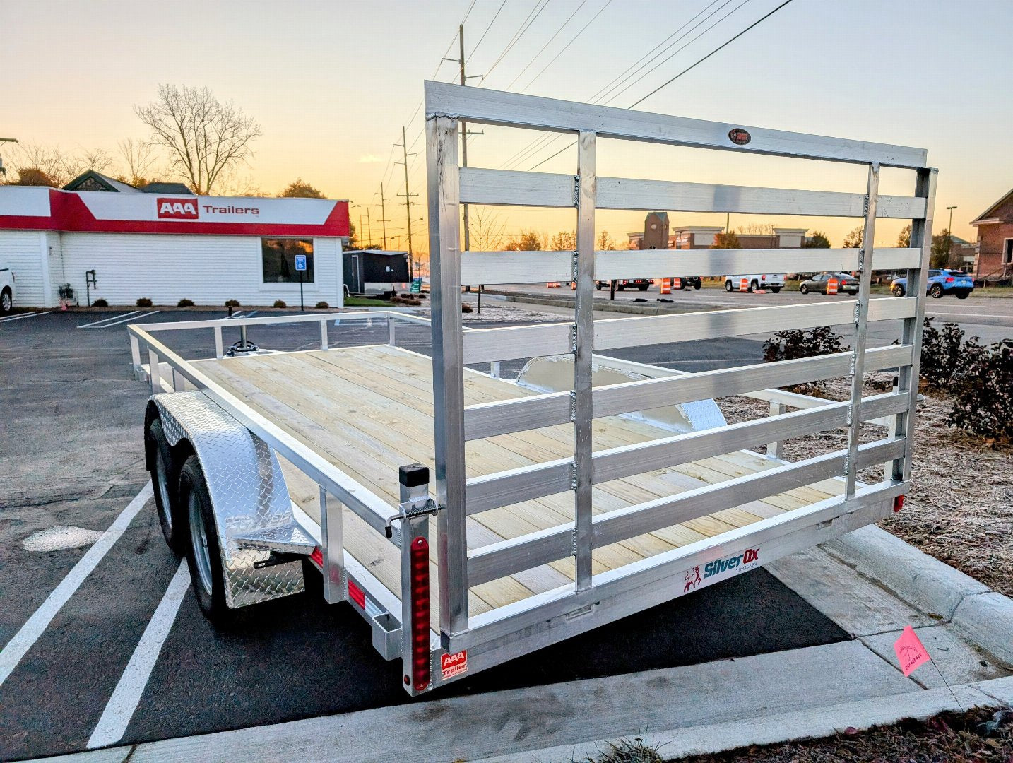 Silver Ox 7x16 Tandem Axle Aluminum Utility Trailer