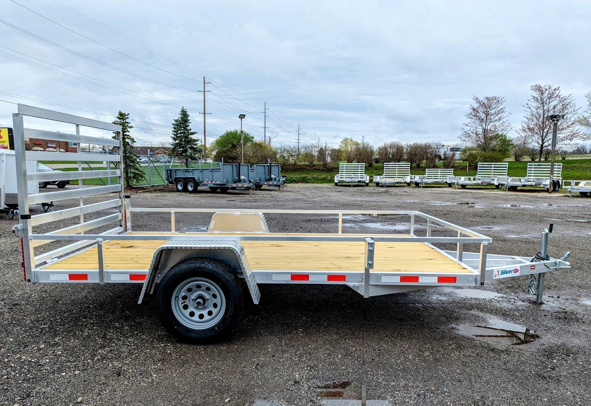 Silver Ox 7x12 Single Axle Aluminum Utility Trailer