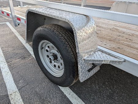 Silver Ox 7x12 Single Axle Aluminum Utility Trailer