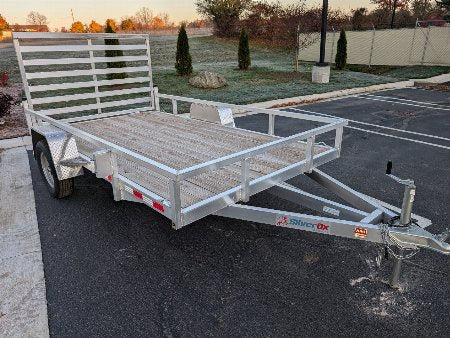 Silver Ox 7x12 Single Axle Aluminum Utility Trailer