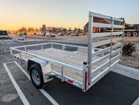 Silver Ox 7x12 Single Axle Aluminum Utility Trailer