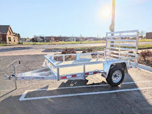 Silver Ox 6x10 Single Axle Aluminum Utility Trailer
