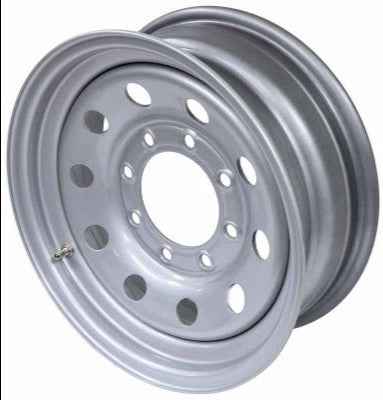 Vesper Steel Modular Trailer Wheel - 16" x 6" - 8 on 6-1/2 - Silver