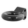 CURT 48601 Black Steel Pintle Hitch Lunette Ring 3-Inch ID, 12,000 lbs, Channel Mount Required,