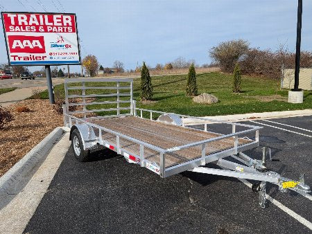 New Silver Ox  Mighty Lite 6x12 Single Axle Aluminum Utility Trailer