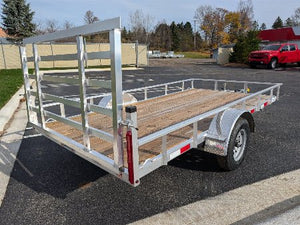 Silver Ox Mighty Lite 6x12 Single Axle Aluminum Utility Trailer