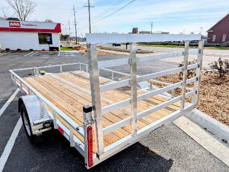 New Silver Ox  Mighty Lite 6x12 Single Axle Aluminum Utility Trailer