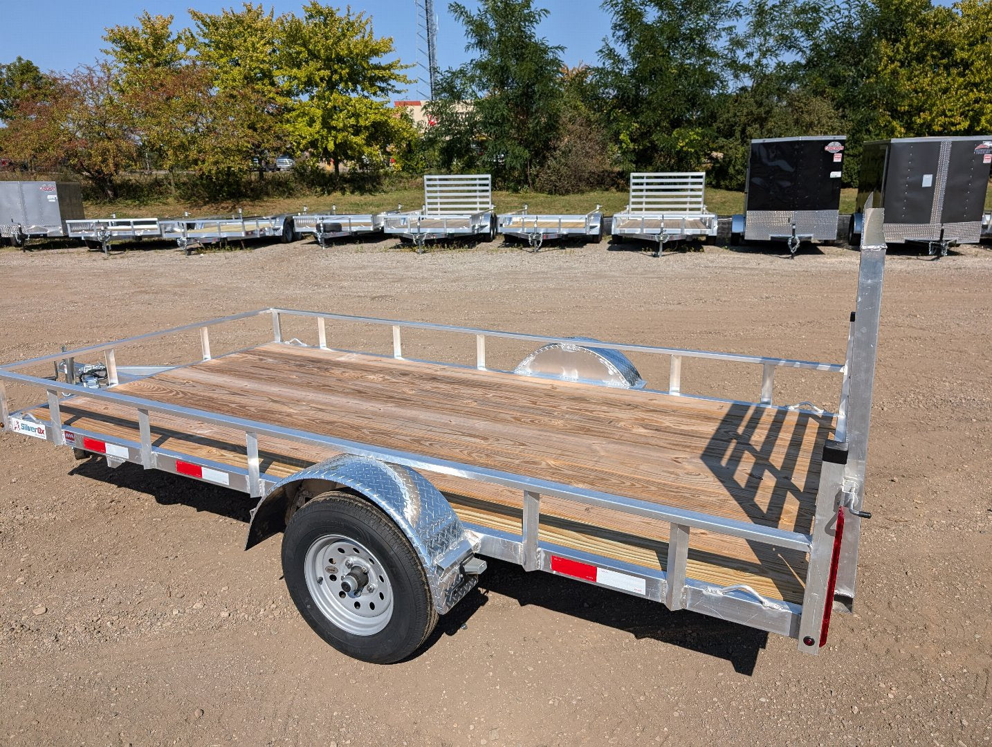 New Silver Ox  Mighty Lite 6x12 Single Axle Aluminum Utility Trailer