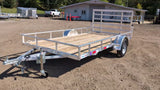 New Silver Ox  Mighty Lite 6x12 Single Axle Aluminum Utility Trailer