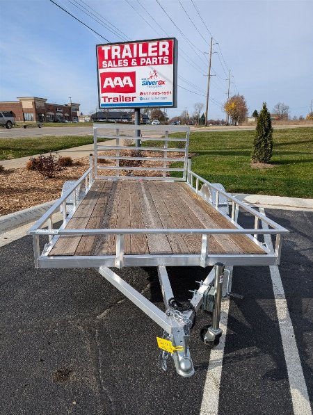 New Silver Ox  Mighty Lite 6x12 Single Axle Aluminum Utility Trailer