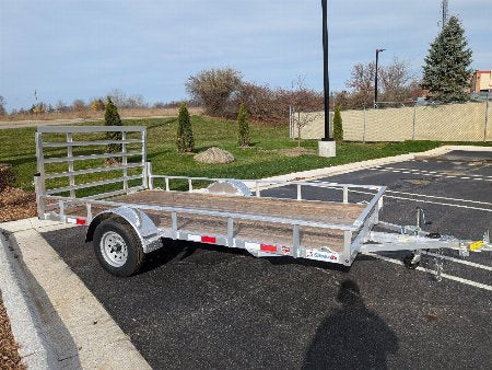 New Silver Ox  Mighty Lite 6x12 Single Axle Aluminum Utility Trailer