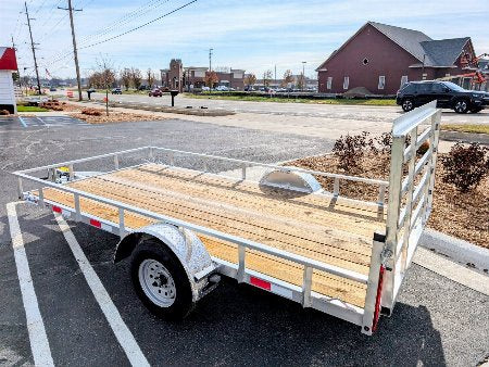 New Silver Ox  Mighty Lite 6x12 Single Axle Aluminum Utility Trailer