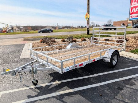 New Silver Ox  Mighty Lite 6x12 Single Axle Aluminum Utility Trailer