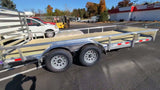 Silver Ox  7x16 Tandem Axle Aluminum Utility Trailer with Deluxe Heavy Duty Package