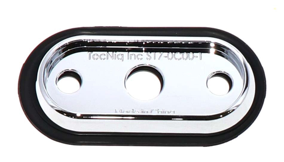 Tecniq S170 Chrome Base & Gasket for Surface-Mount Marker Lights