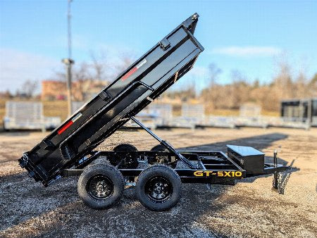 Griffin 5X10 Tandem Axle Hydraulic Dump Trailer with Tarp Kit and Battery Charger