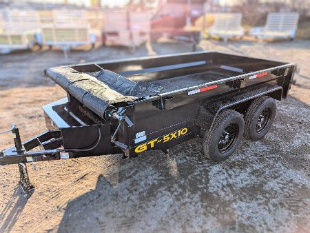 Griffin 5X10 Tandem Axle Hydraulic Dump Trailer with Tarp Kit and Battery Charger