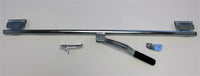 45" Zinc Bar Lock with Hasp and Hardware for Enclosed Trailers
