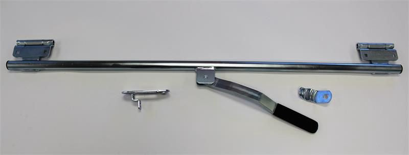 Zinc Bar Lock 45" With Hasp and Hardware - Enclosed Trailer